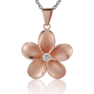 925 Silver Plumeria Pendant