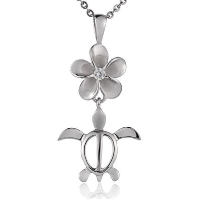 925 Silver Plumeria Pendant