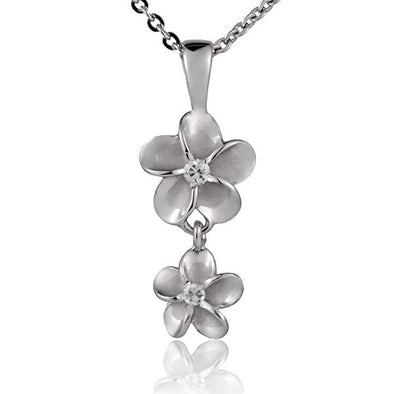 925 Silver Plumeria Pendant