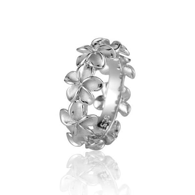 925 Silver Plumeria Ring