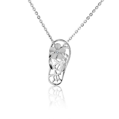 925 Silver Honu Slipper Pendant