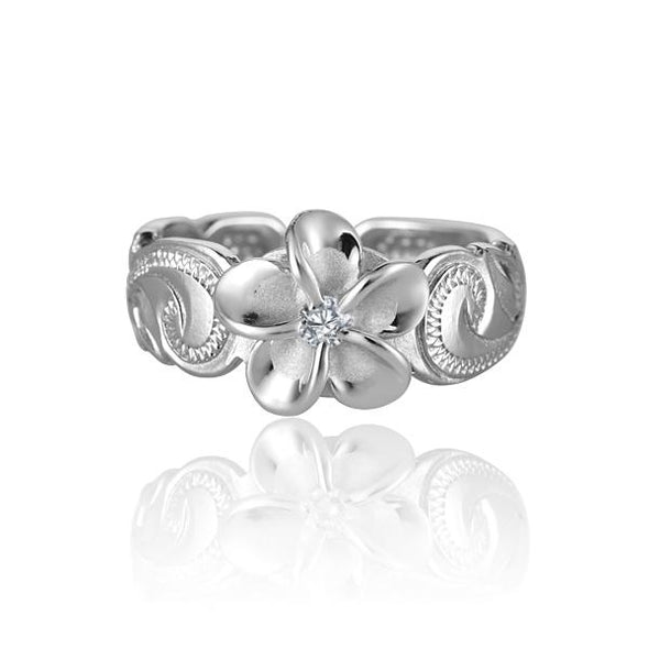 925 Silver Plumeria Toe Ring